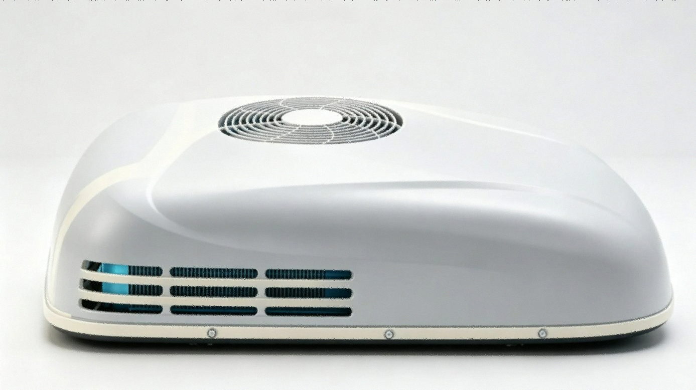 TURBRO Inverter 13.5K BTU RV Air Conditioner with Heat Pump mounted on RV roof