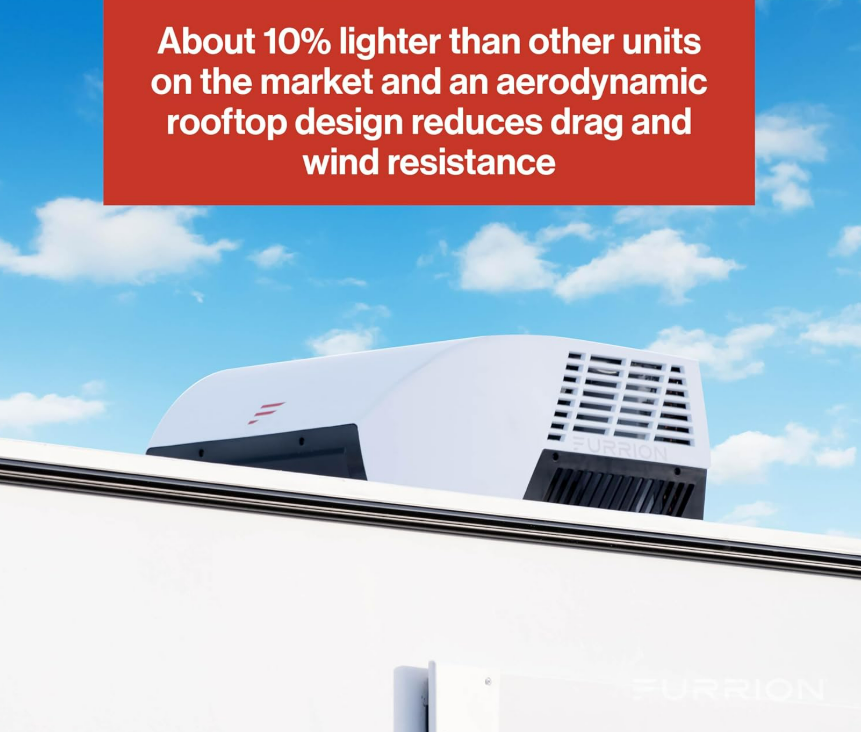 Furrion Chill Cube aerodynamic rooftop design with lighter unit claim