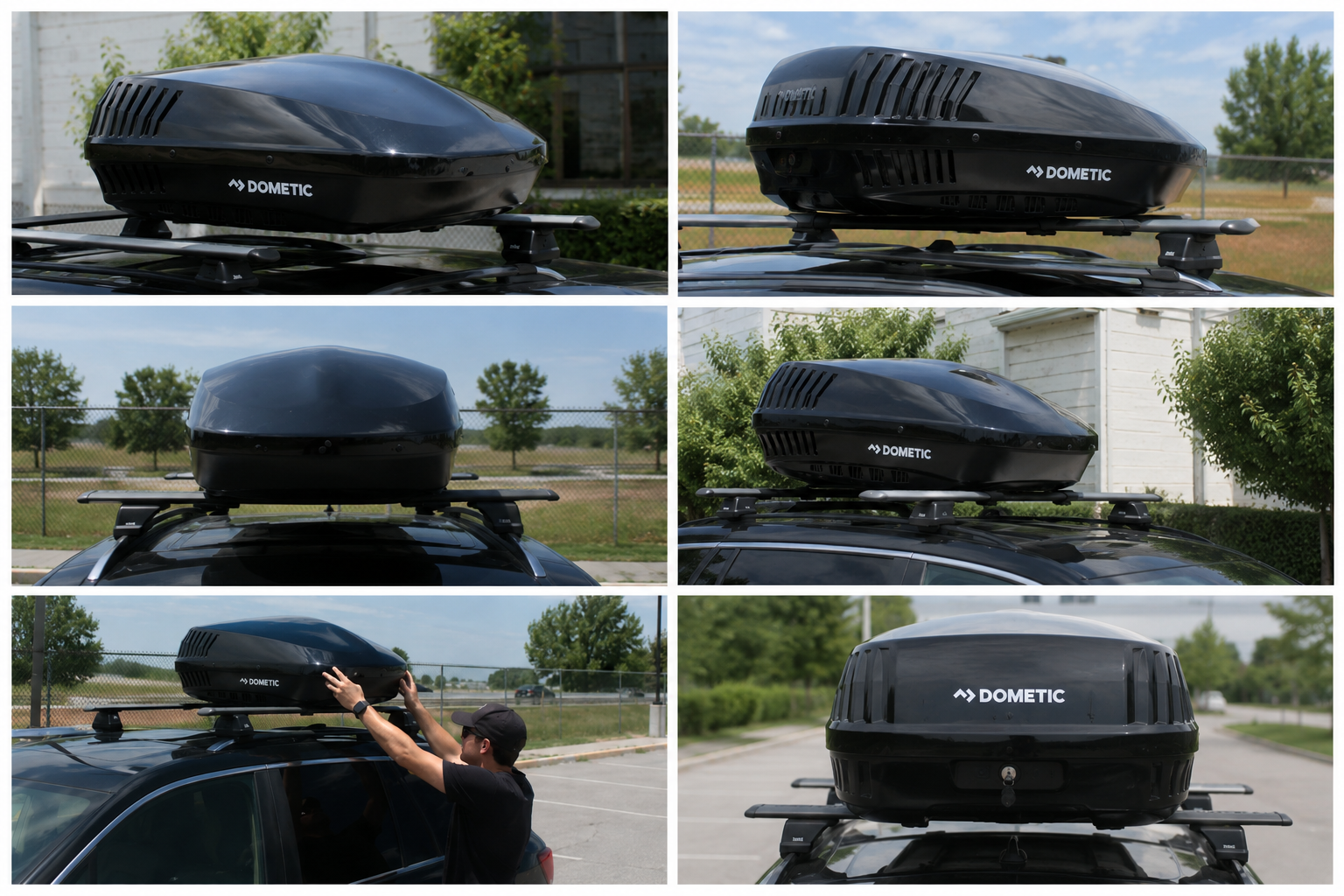 Dometic Blizzard NXT 15K BTU Black RV Air Conditioner installed on fifth wheel roof