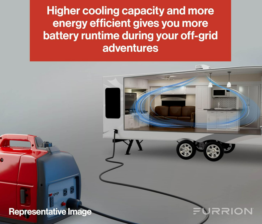 Furrion Chill Cube airflow graphic showing cooling distribution in an RV