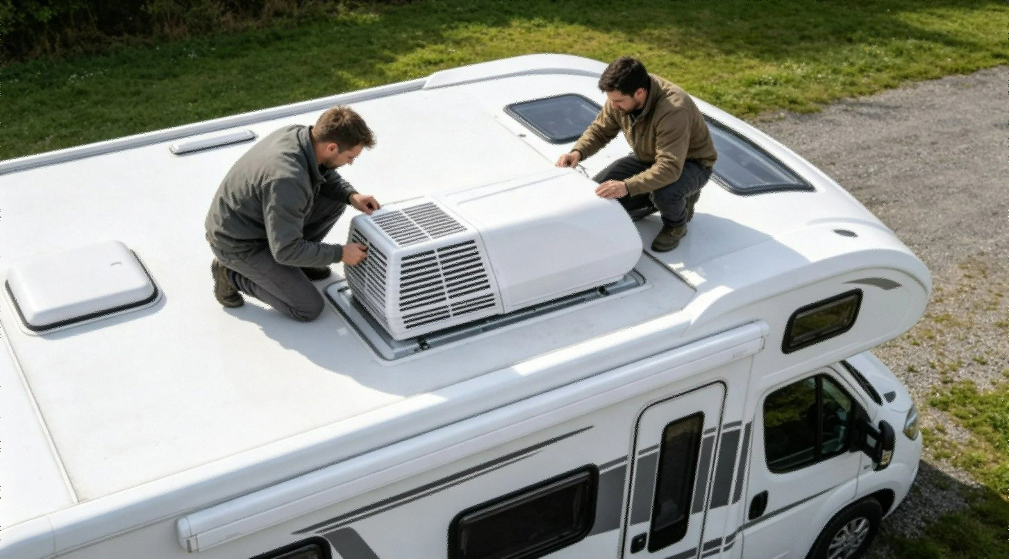 Coleman Mach 3 Plus Airxcel 08-0079 RV Air Conditioner Arctic White rooftop unit